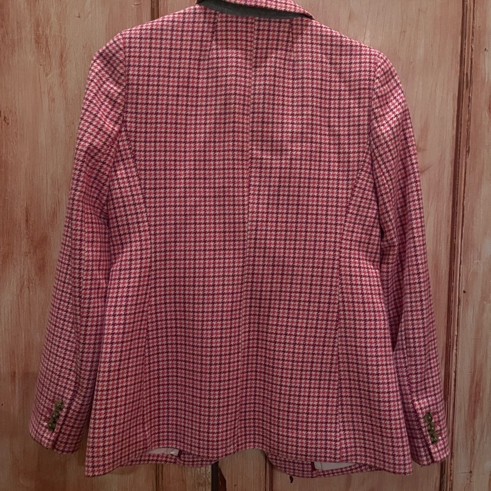 J.Crew pink checked wool blazer NWT - Picture 2 of 6
